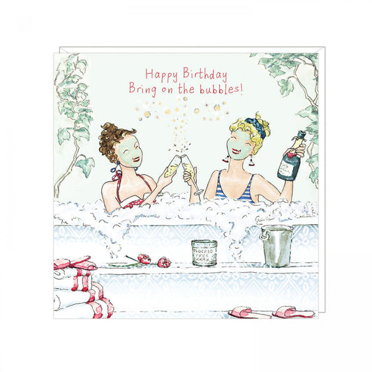 Birthday card- Bring on the Bubbles!