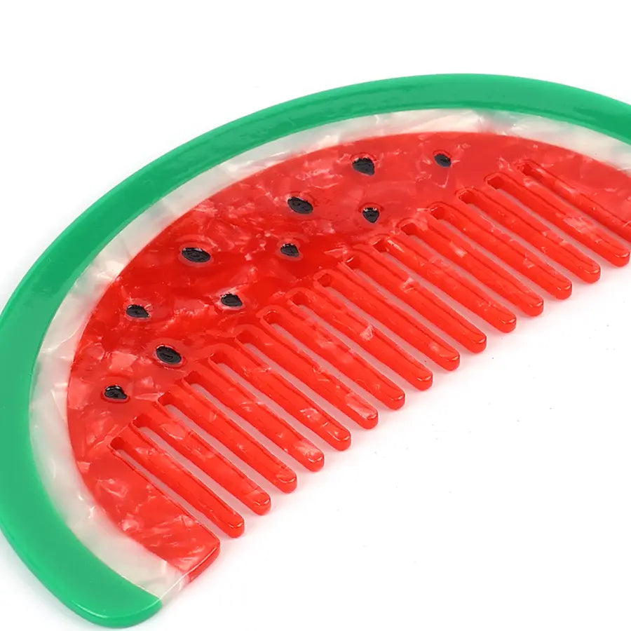 Water melon mini hair comb