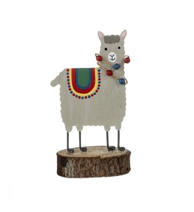 Delia Christmas Llama shoeless Joe ornament
