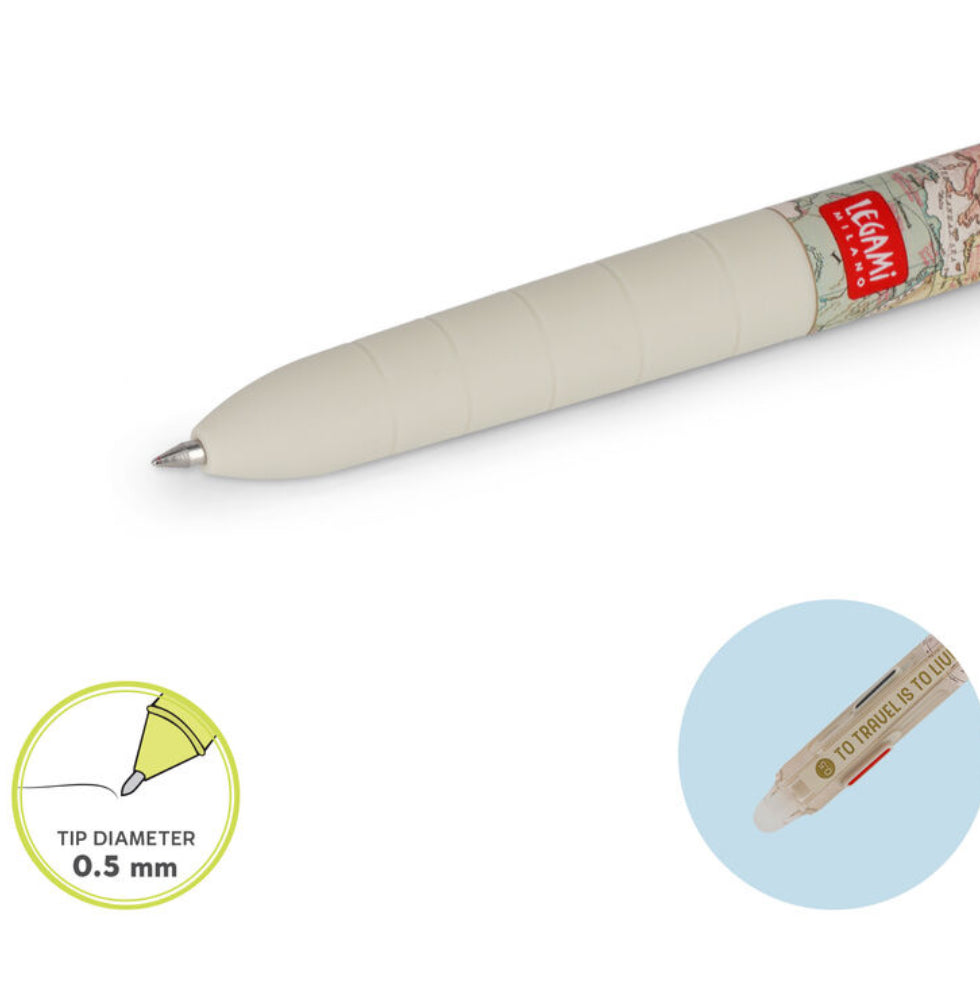 3 colour erasable pen by Legami