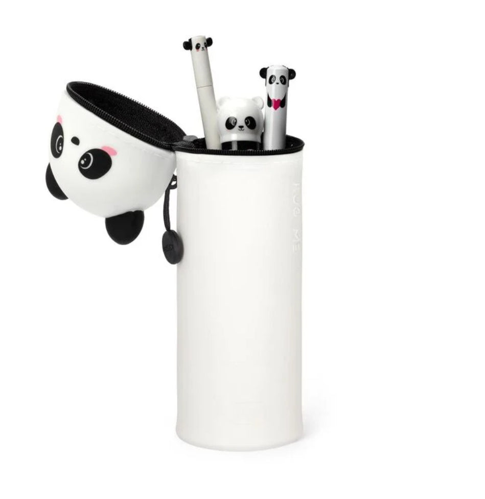 Panda 2 in 1 Soft Silicone Pencil Case by Legami Milano