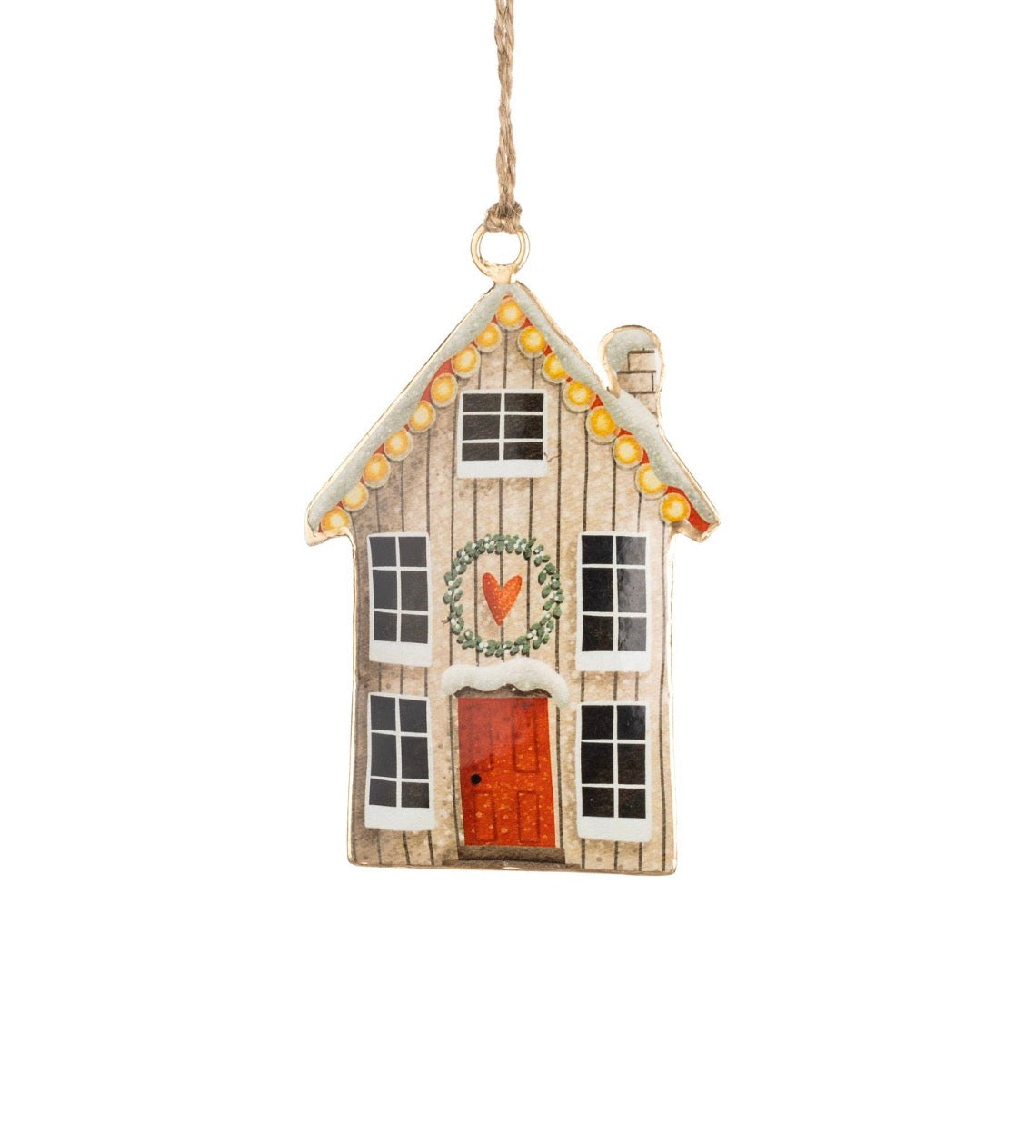 Small festive house hanging decoration