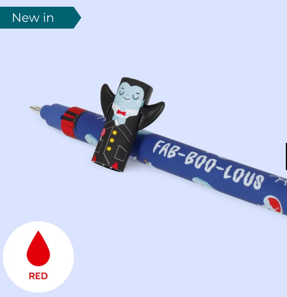 Vampire erasable pen red ink . Legami milano