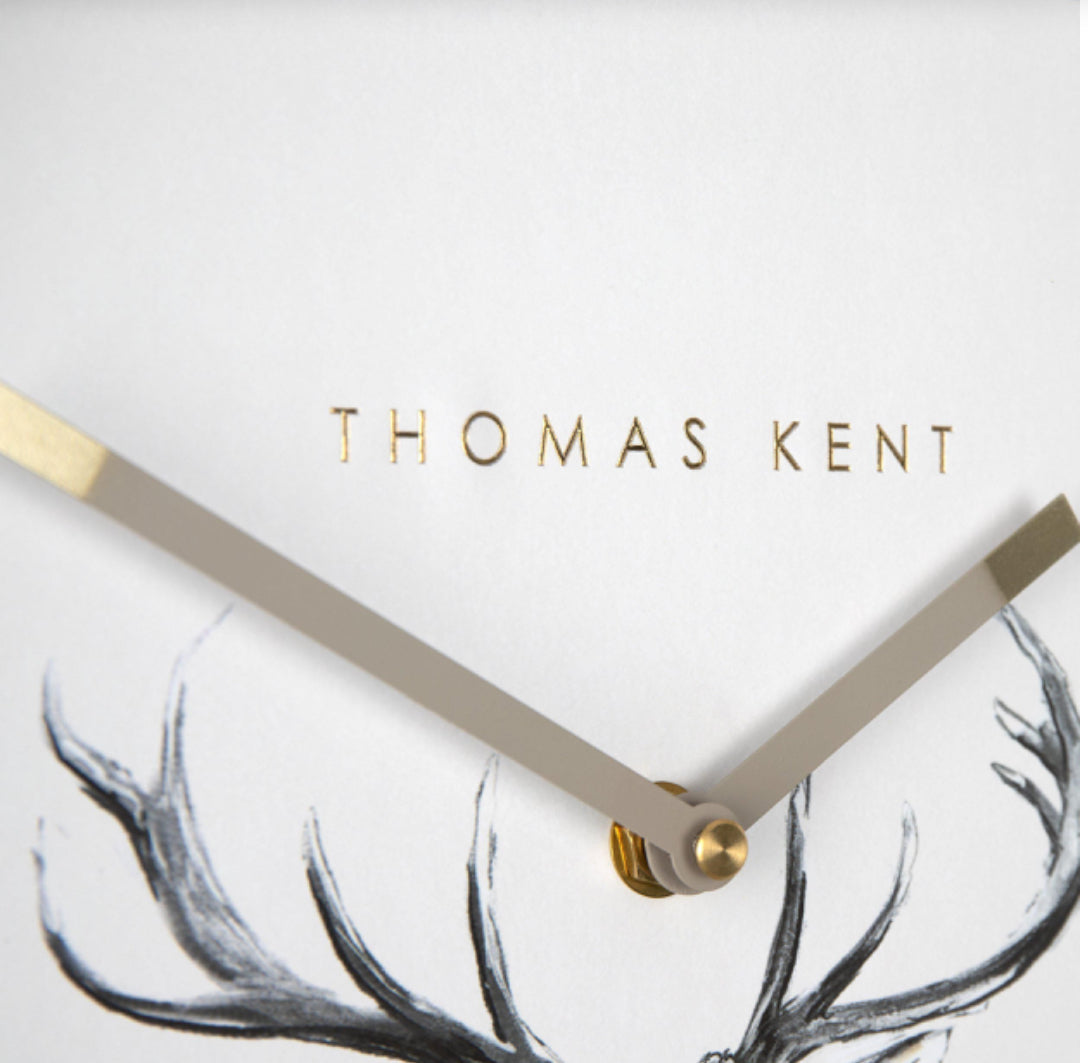 Thomas Kent 12" Wild Stag Wall Clock
