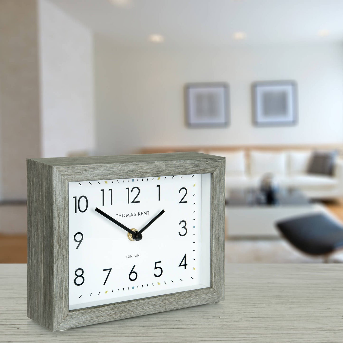7" Smithfield Mantel Clock Limestone by Thomas Kent clocks