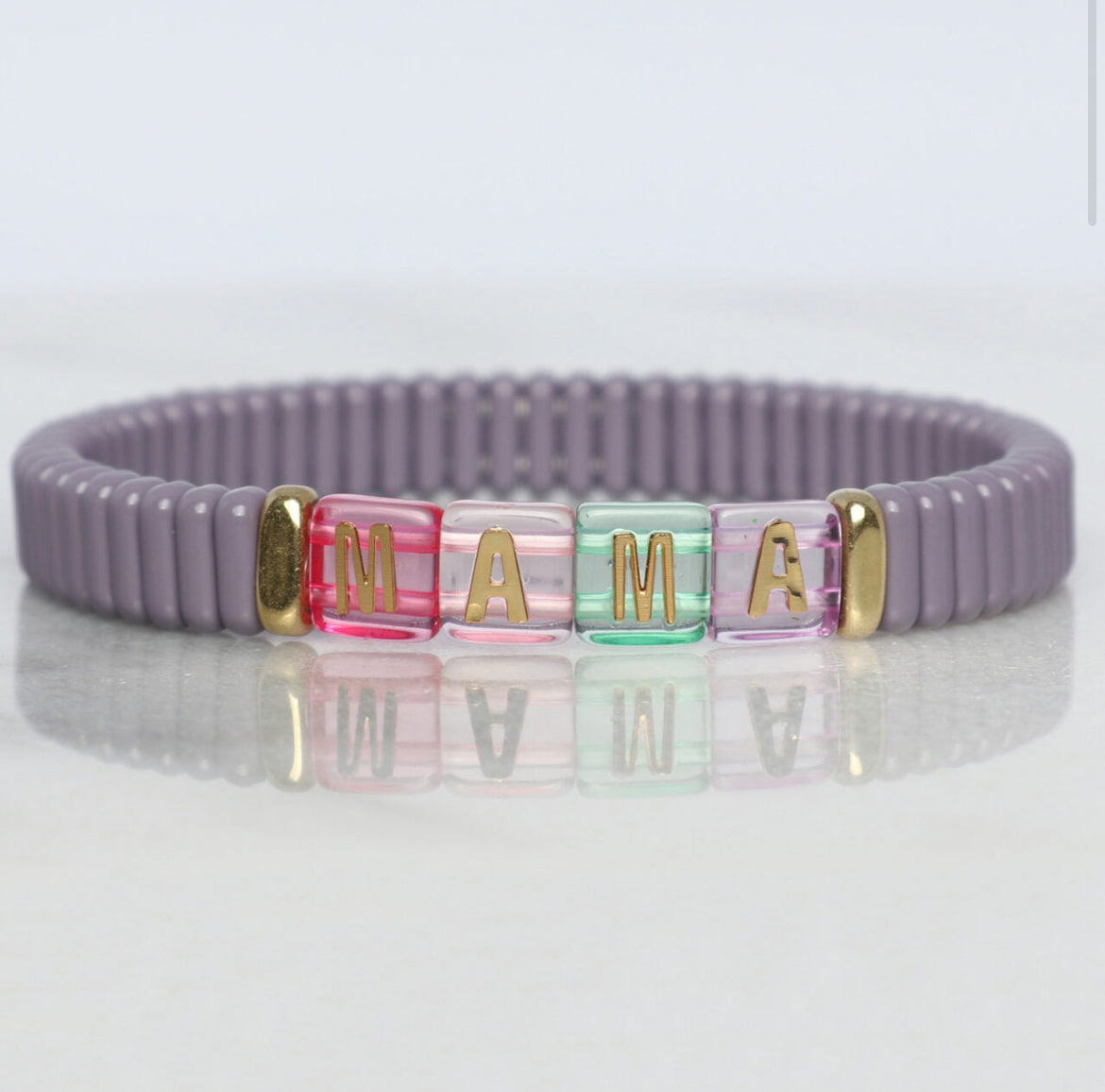 MaMa purple enamel bracelet