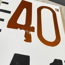 40th birthday card