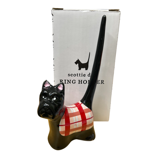 Scottie dog ring holder