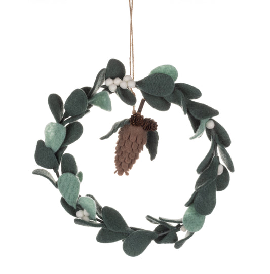Felt Mistletoe wreath
