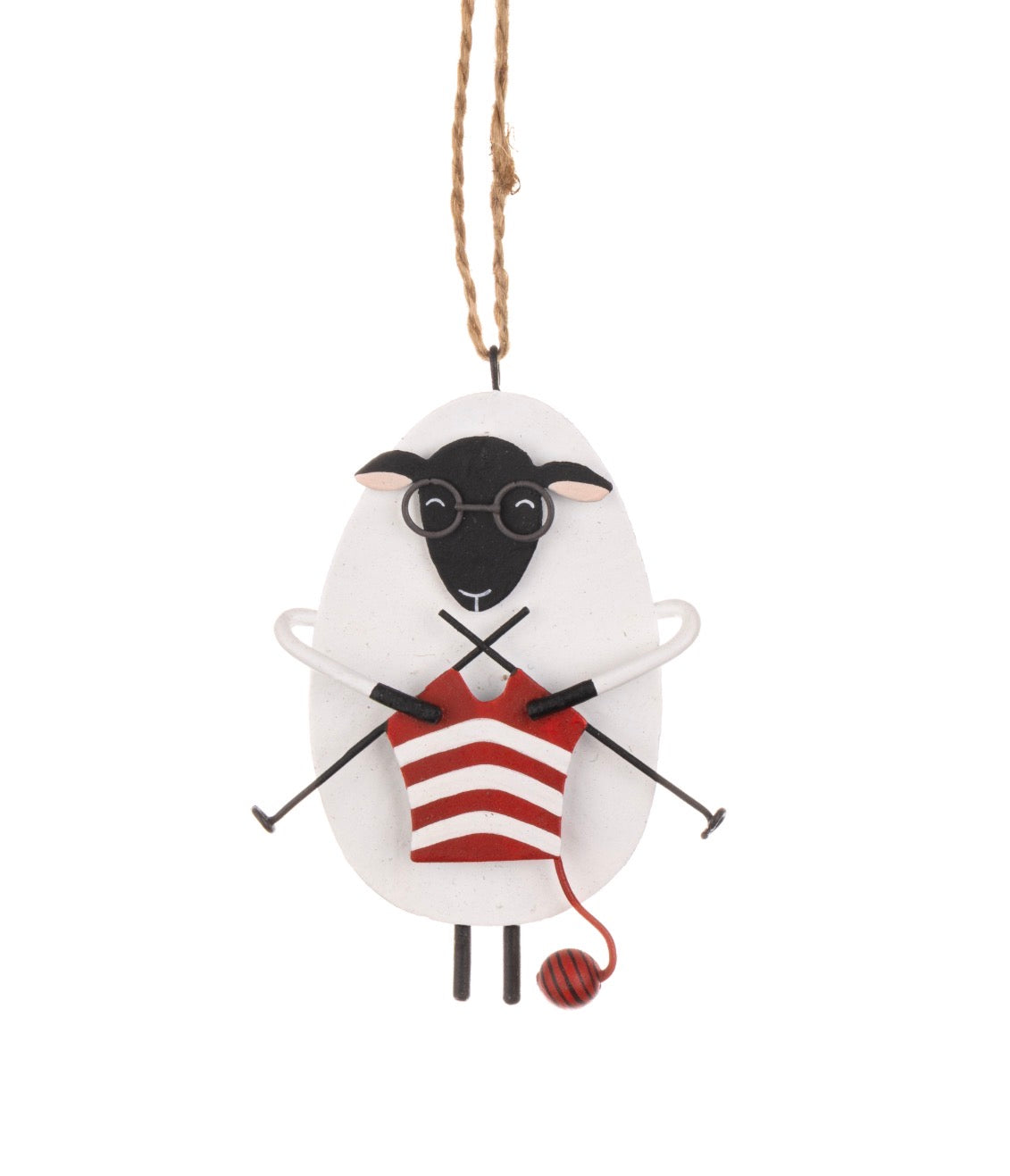 Hanging Sheep Knitting Christmas decoration