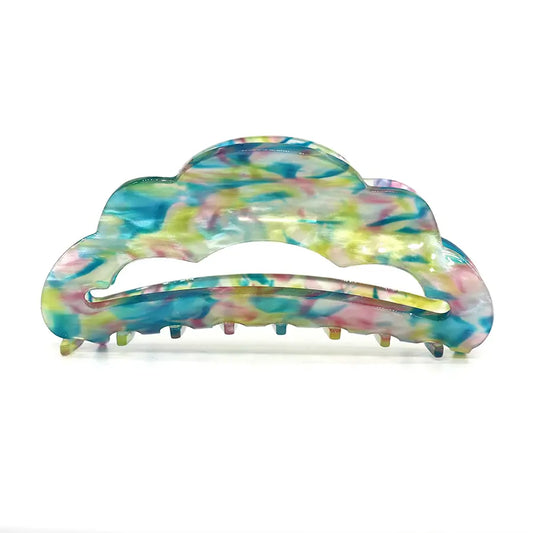 Mermaid mix scalloped claw hair clip