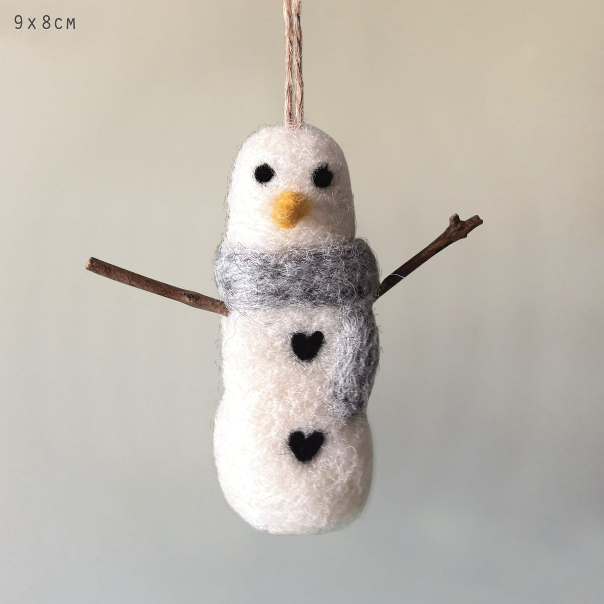 Needle felted decoration-Snowman