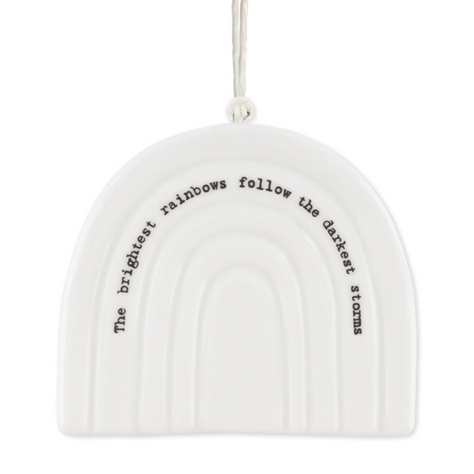 East of India ‘The Brightest Rainbows’ Rainbow Porcelain Hanger