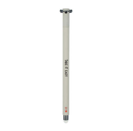 Koala erasable red gel ink pen. Legami