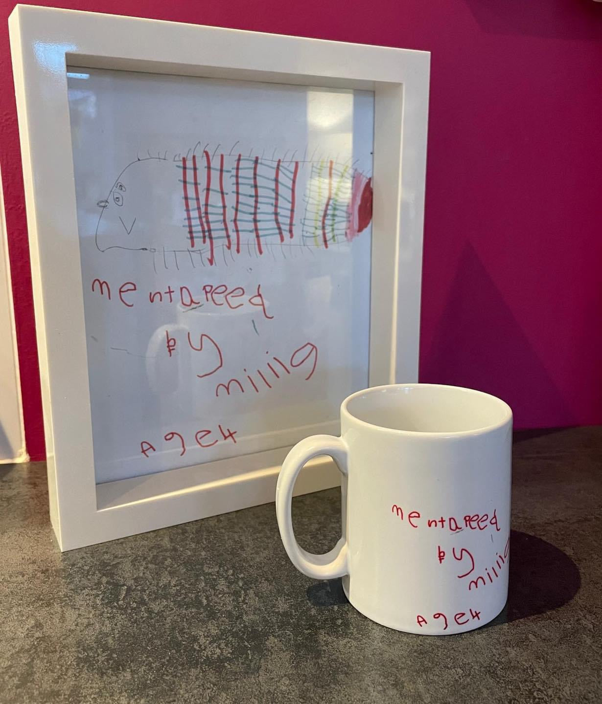 Personalised Mug with child’s own artwork on (ceramic)