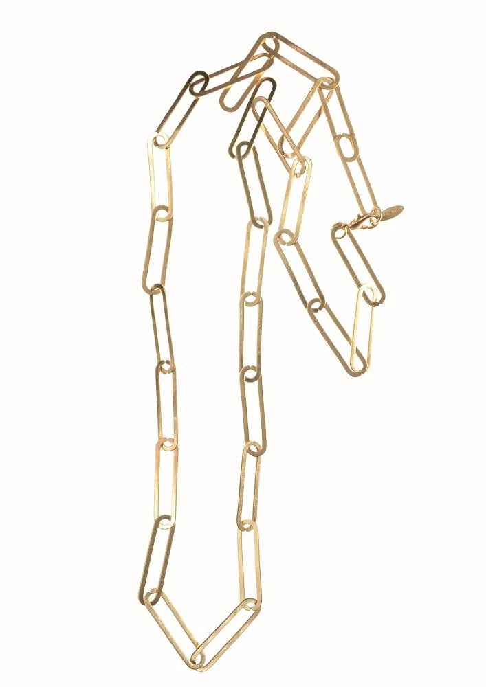 Sally Long Links - Worn Gold long necklace