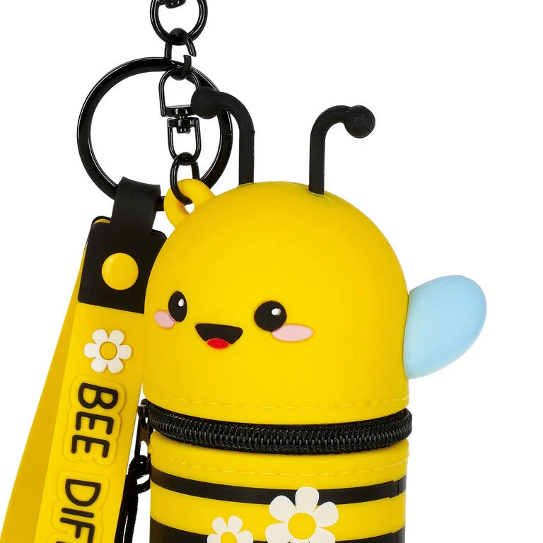 Bee Coin Purse with Key Ring - Mini Kawaii