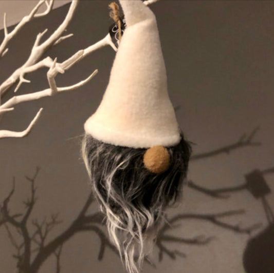 White hat gonk Christmas bauble by Shoeless Joe