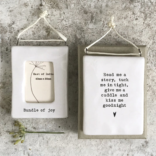 Mini hanging frame-Bundle of joy. New baby gift