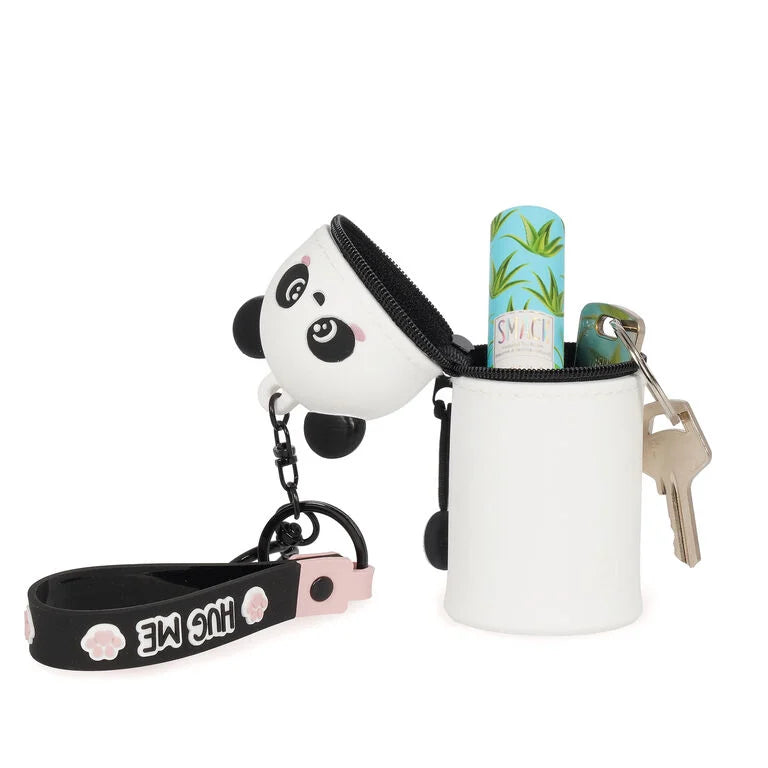 Panda Coin Purse with Key Ring - Mini Kawaii