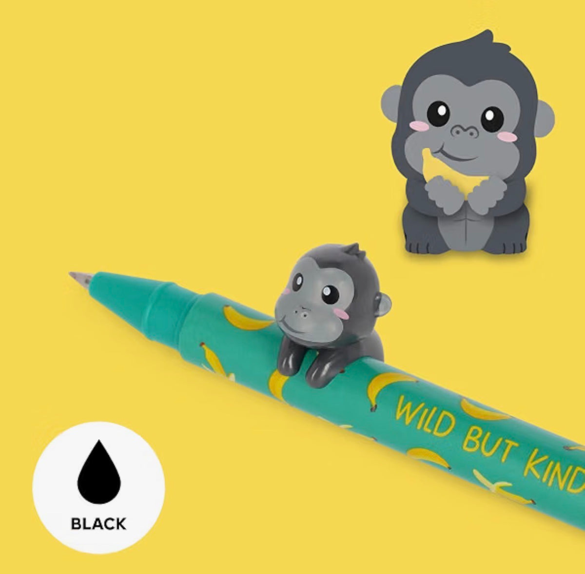 Gorilla lovely friends gel pen by legami