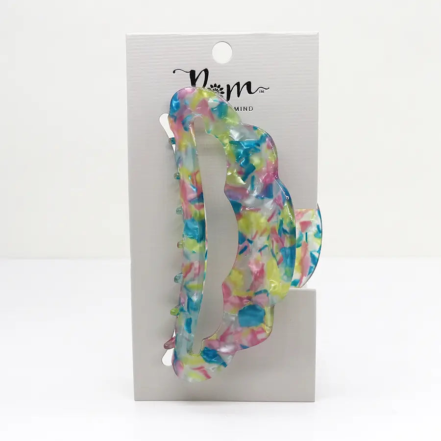 Mermaid mix scalloped claw hair clip