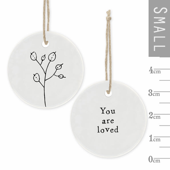 Floral mini hanger- You are loved