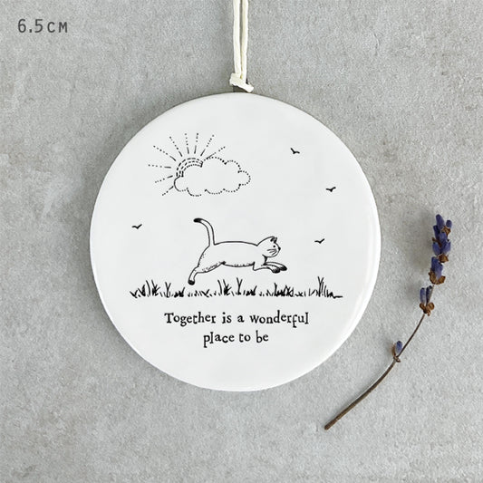 Cat hanger-Together is a wonderful place to be