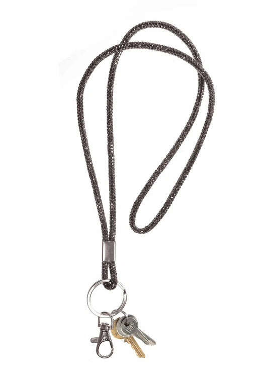 Rolled Lanyard strap with Ring & Clip - Hemmatite