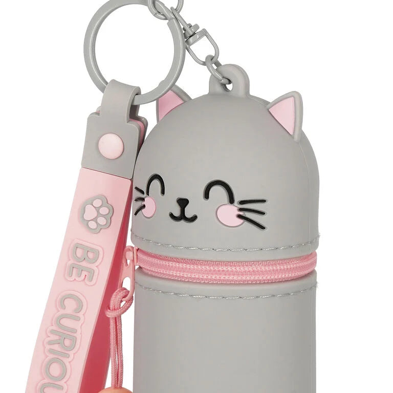 Kitty Coin Purse with Key Ring - Mini Kawaii