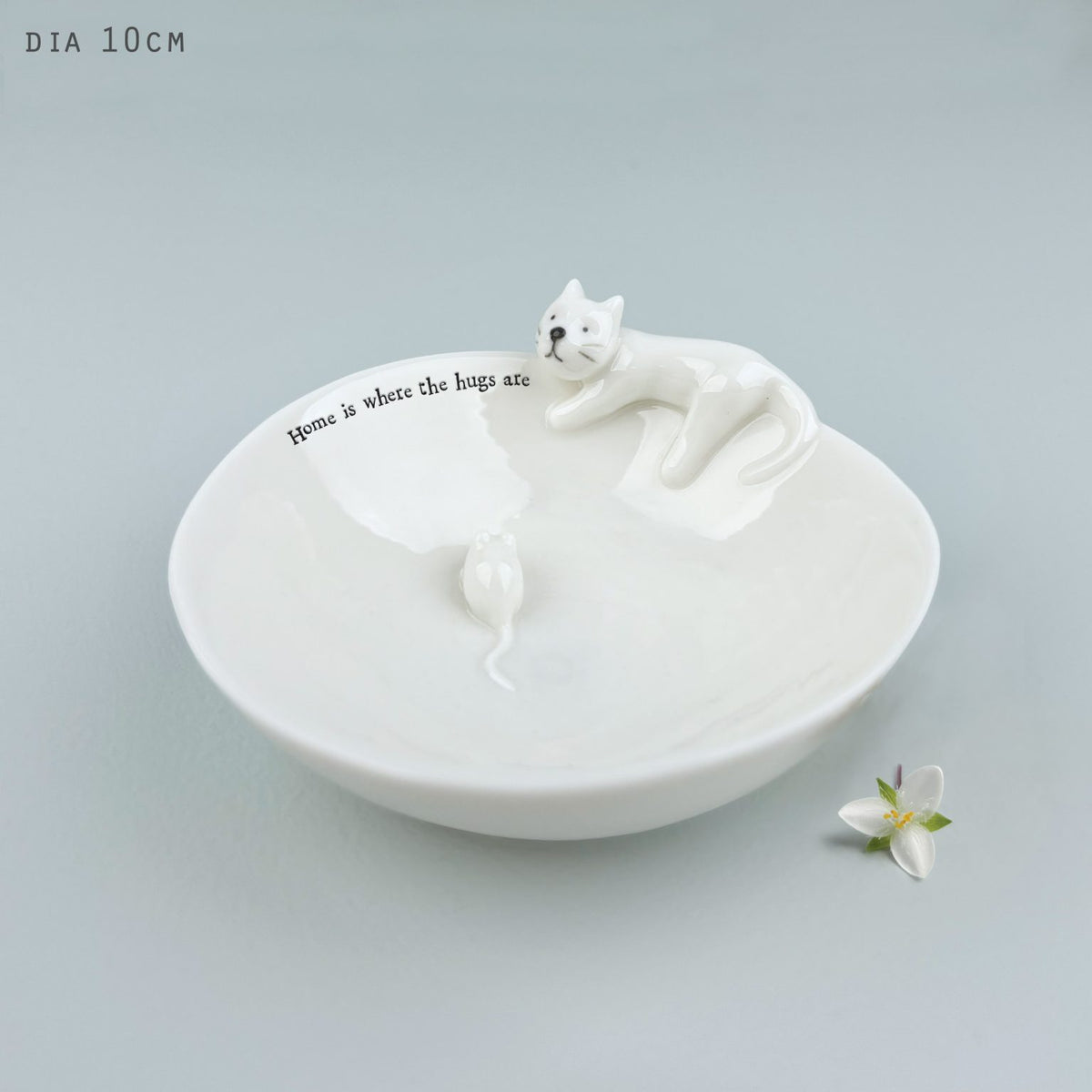 Cat & mouse dish by east of india.  Home is where the hugs are.