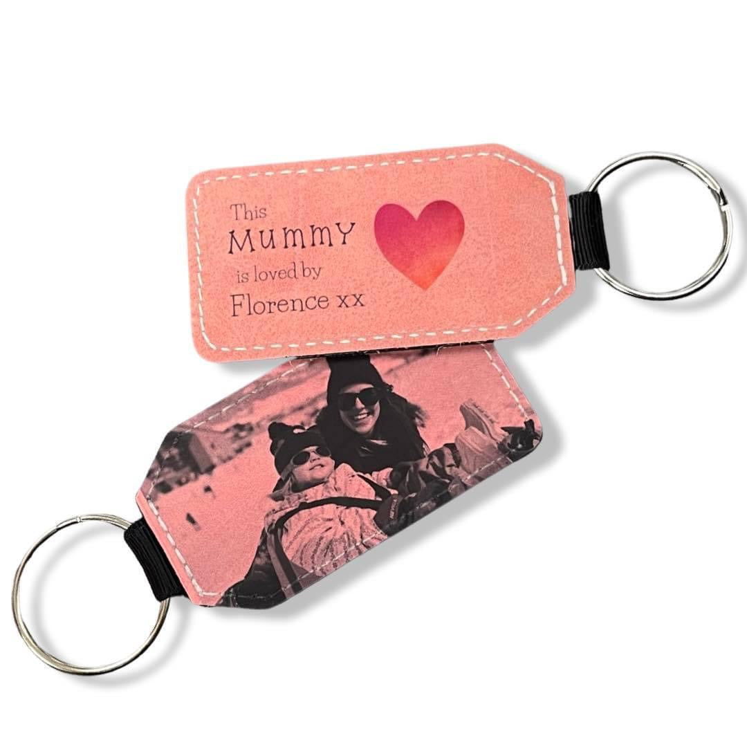 Personalised photo keyring. Mum/ Mummy / Nanny / Grandma