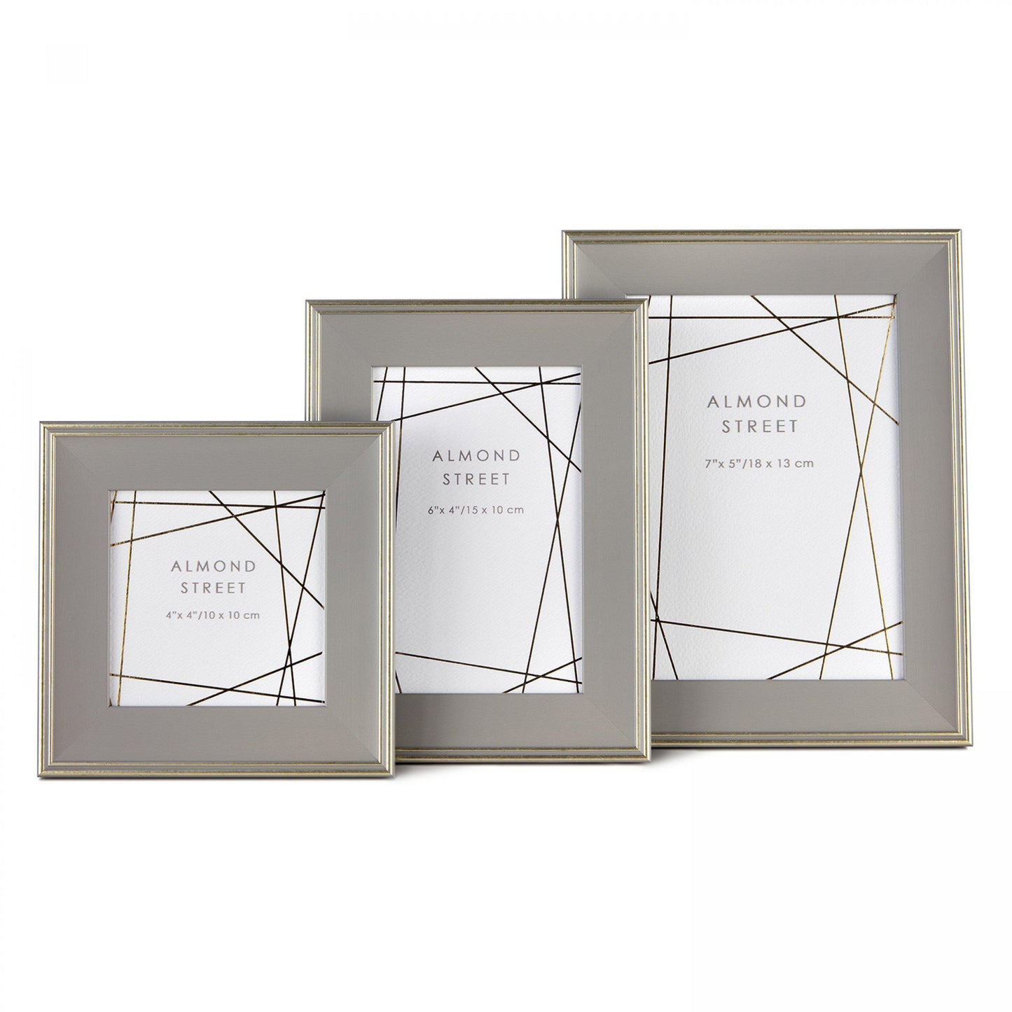 Kingston grey & gold photo frame