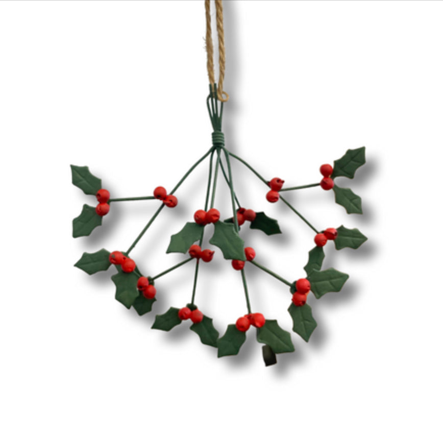Bunch of holly Christmas decoration by Shoeless Joe.