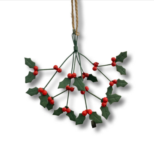 Bunch of holly Christmas decoration by Shoeless Joe.