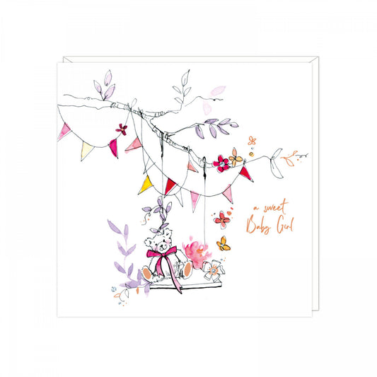 Sweet baby girl- new baby card