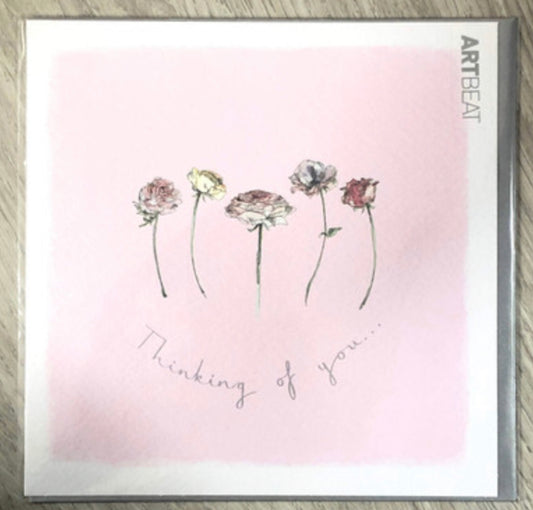 Thinking of you. Rose card by art beat