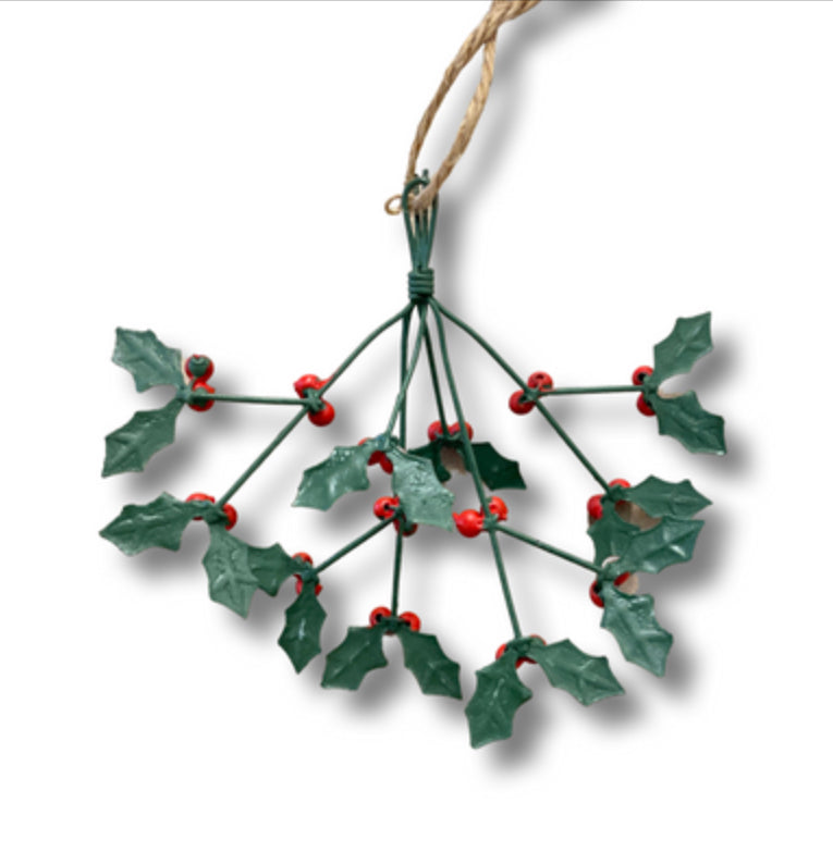 Bunch of holly Christmas decoration by Shoeless Joe.
