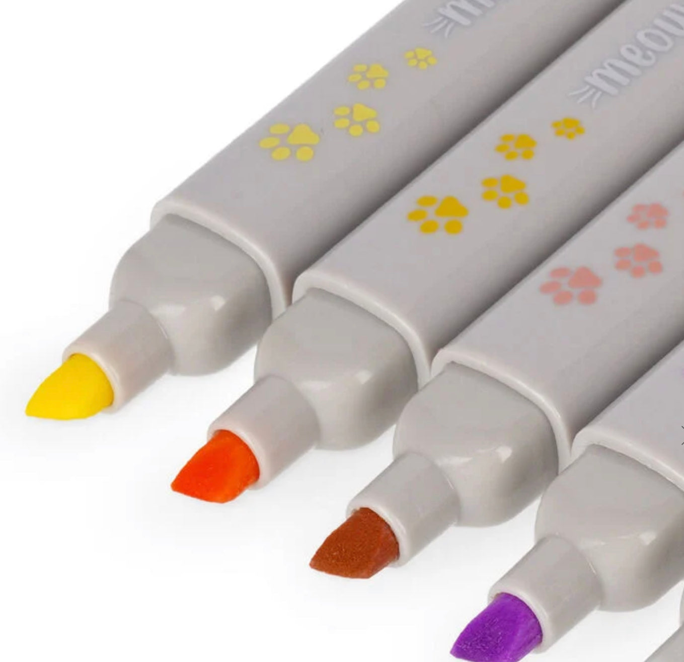 Meow cat paw pastel highlighter set by Legami