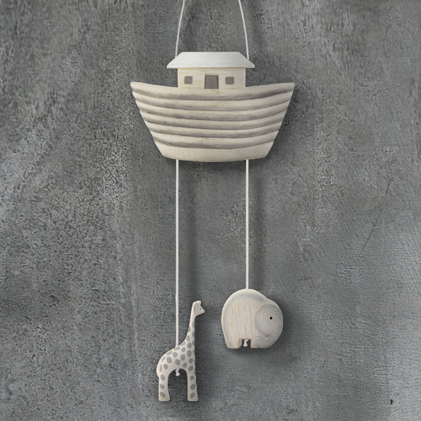 Wooden  Noah’s ark mobile