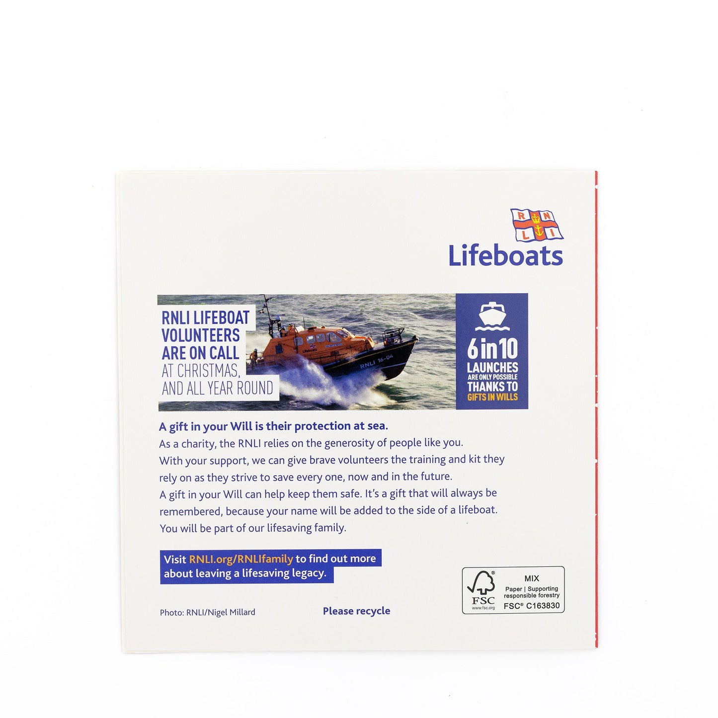 Lifeboat Christmas cards Little town