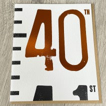 40th birthday card