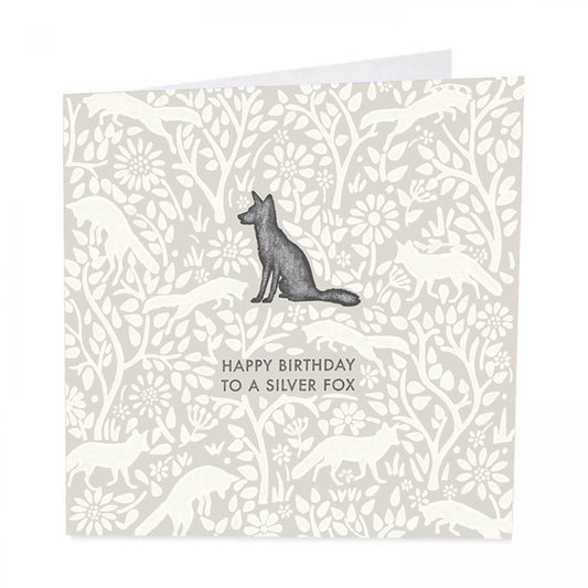 Silver Fox birthday card