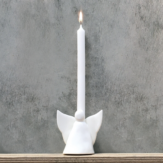 Ceramic angel candle holder