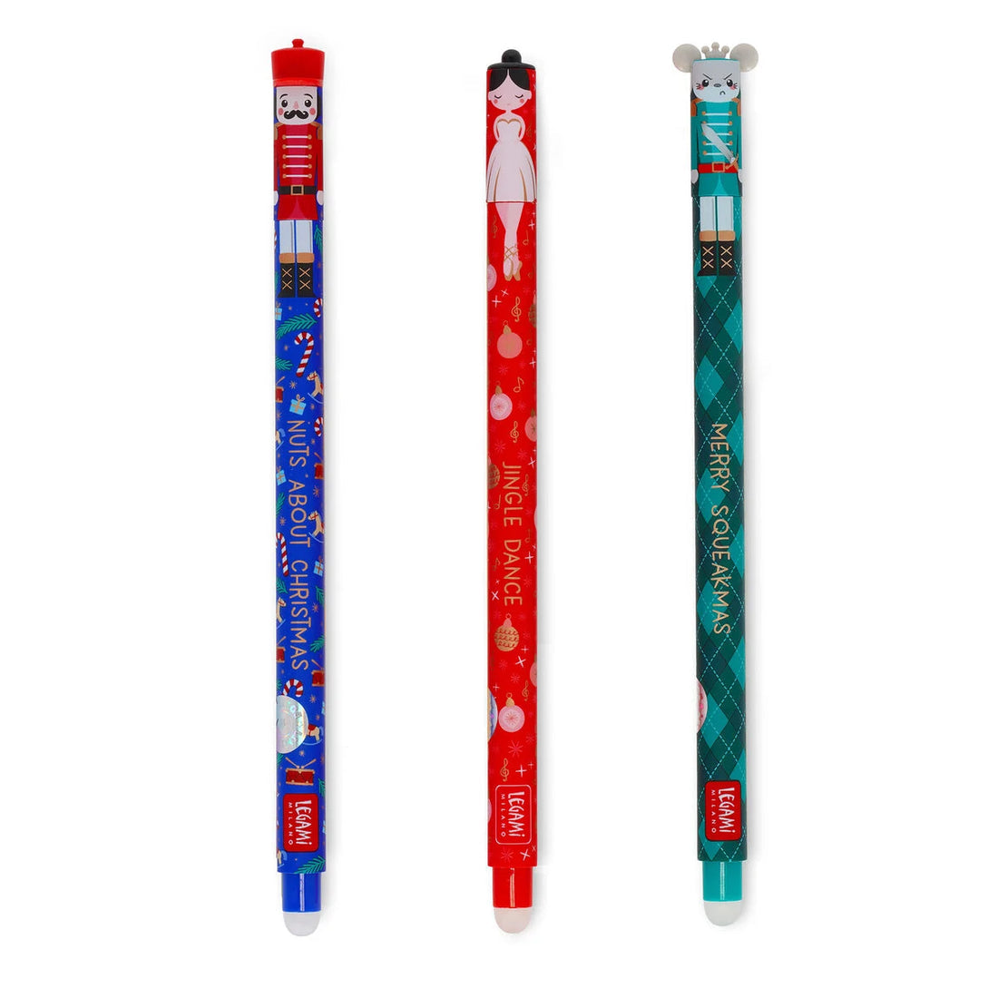 Set of 3 Erasable Gel Pens - The Nutcracker