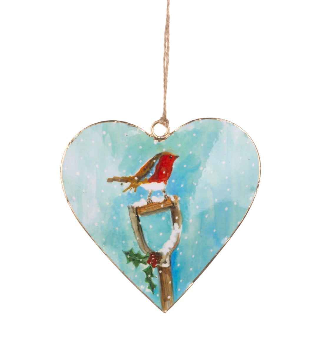 Heart with Robin on a Spade