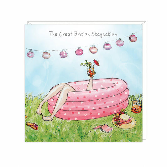 The great British staycation. Birthday card