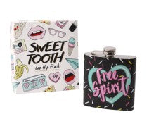 6oz hip flask ‘free spirit’.