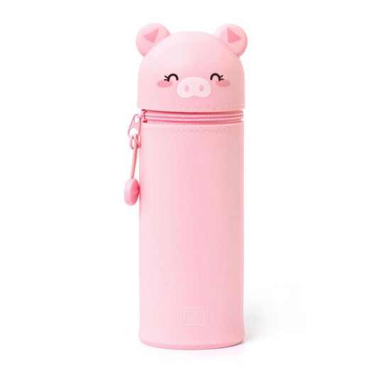 Piggy 2 in 1 soft silicone pencil case by Legami Milano