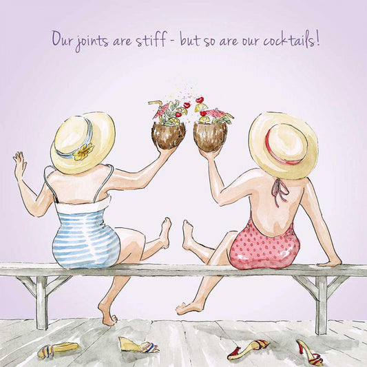 Stiff cocktails- birthday card